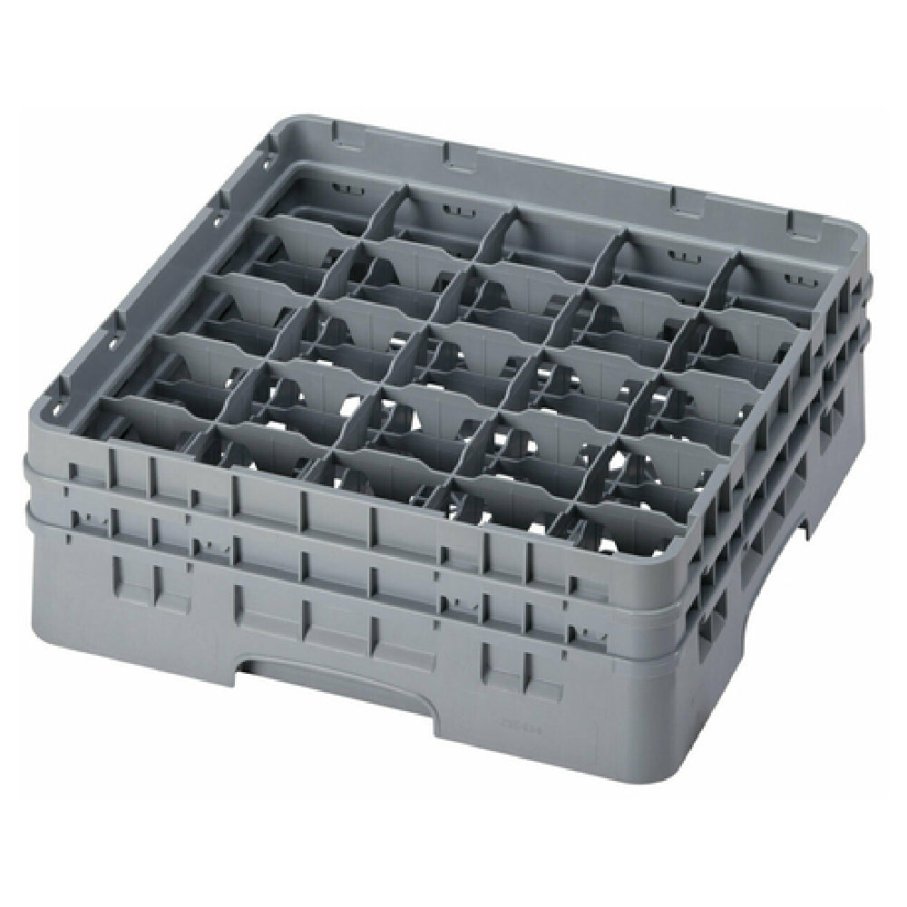 Cambro 25S434151 Camrack® Glass Rack With (2) Soft Gray Extenders Full Size