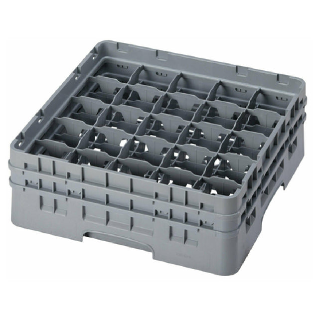 Cambro 25S434151 Camrack® Glass Rack With (2) Soft Gray Extenders Full Size