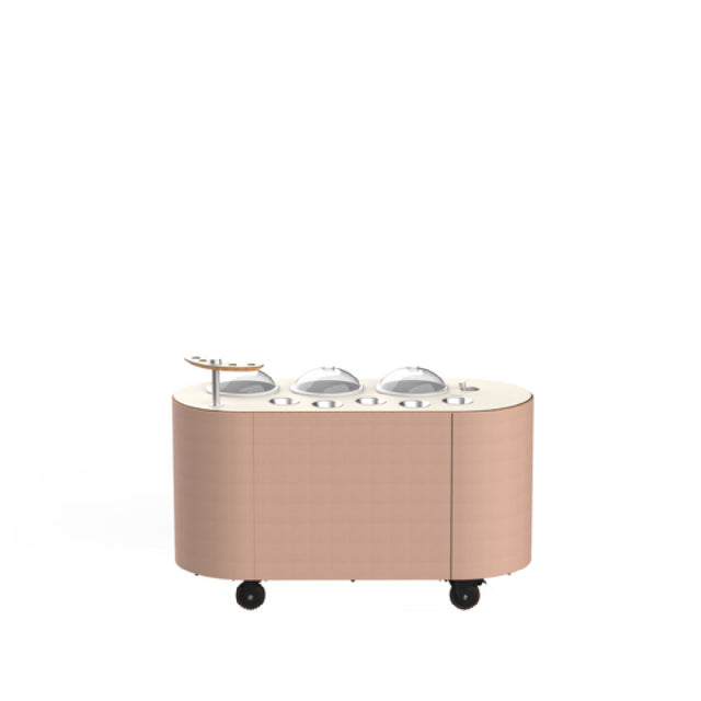 Steelite MGCOVC01VXXC - Oval Gelato Cart Vanilla Top With Cream Cover, Mogogo Furnishings