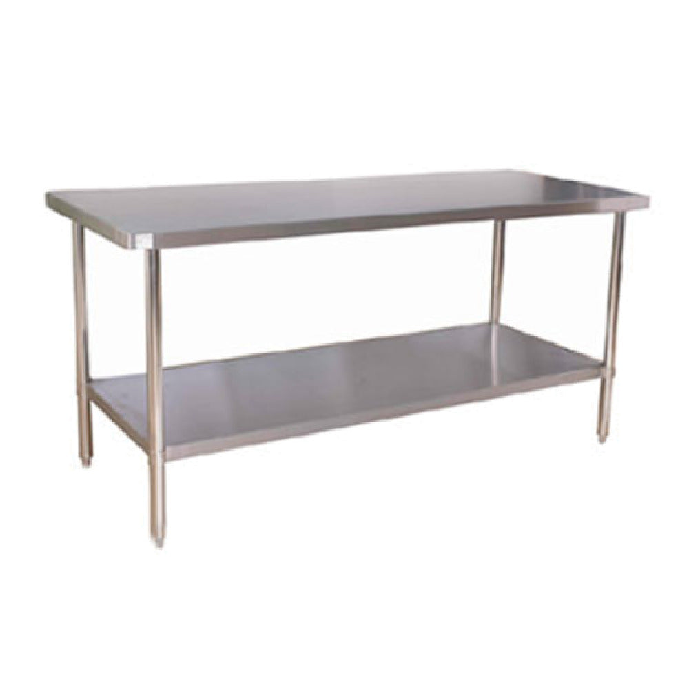 Klinger's Trading AST2430 Work Table 30"W X 24"D X 36"H 18/430 Stainless Steel Top
