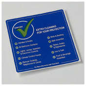 American Metalcraft DSC4 Sanitized Checklist Label 4" X 4" Lists 10 Checklist Items