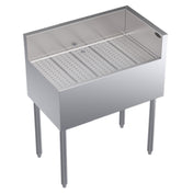 Krowne KR19-C30R Royal Series Underbar Corner Drainboard Free Standing 30"W X 19"D X 36-1/2"H.O.A.