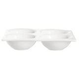 Arc Cardinal L3203 Arcoroc Appetizer Four Parts Dish (D:5.63'') High Alumina Porcelain