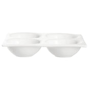 Arc Cardinal L3203 Arcoroc Appetizer Four Parts Dish (D:5.63'') High Alumina Porcelain