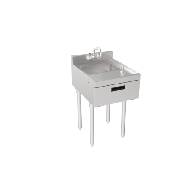 Krowne 18-18ST Silver Series Hand Sink With Soap And Towel 18" W X 22.5" D 10"D X 14"W X 9.5"H Bowl Size