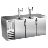 Beverage Air DD72HC-S - Draft Beer Cooler, 72"W X 30-3/8"D X 49-5/16"H, 23.643 Cu. Ft.