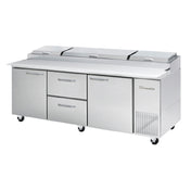 Blue Air BAPP93-D2M-HC - Pizza Prep Table, Three-section, 93-1/4"W