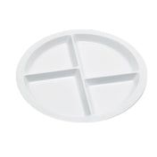 GET Enterprises CP-534-W SuperMel™ Plate 10" Dia. 4-compartment