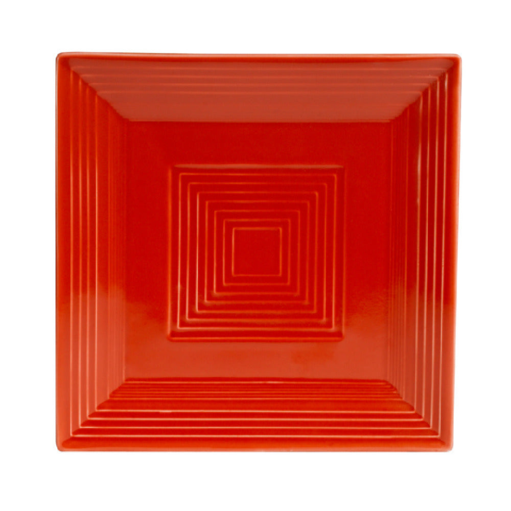 CAC China TG-SQ16-R Tango Plate 10"L X 10"W X 1"H Square