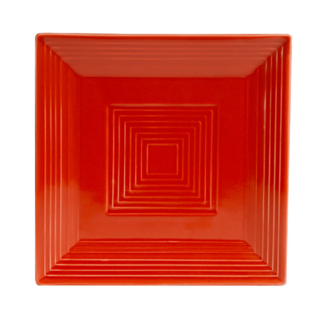 CAC China TG-SQ16-R Tango Plate 10"L X 10"W X 1"H Square