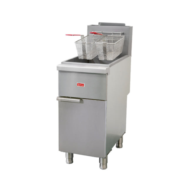 Omcan 48637 (CE-CN-F4-LP) Fryer LP Gas Floor Model