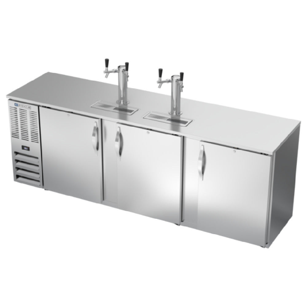 Beverage Air DDN94HC-S - Draft Beer Cooler, 94"W X 26-3/8"D X 49-5/16"H, 27.191 Cu. Ft.