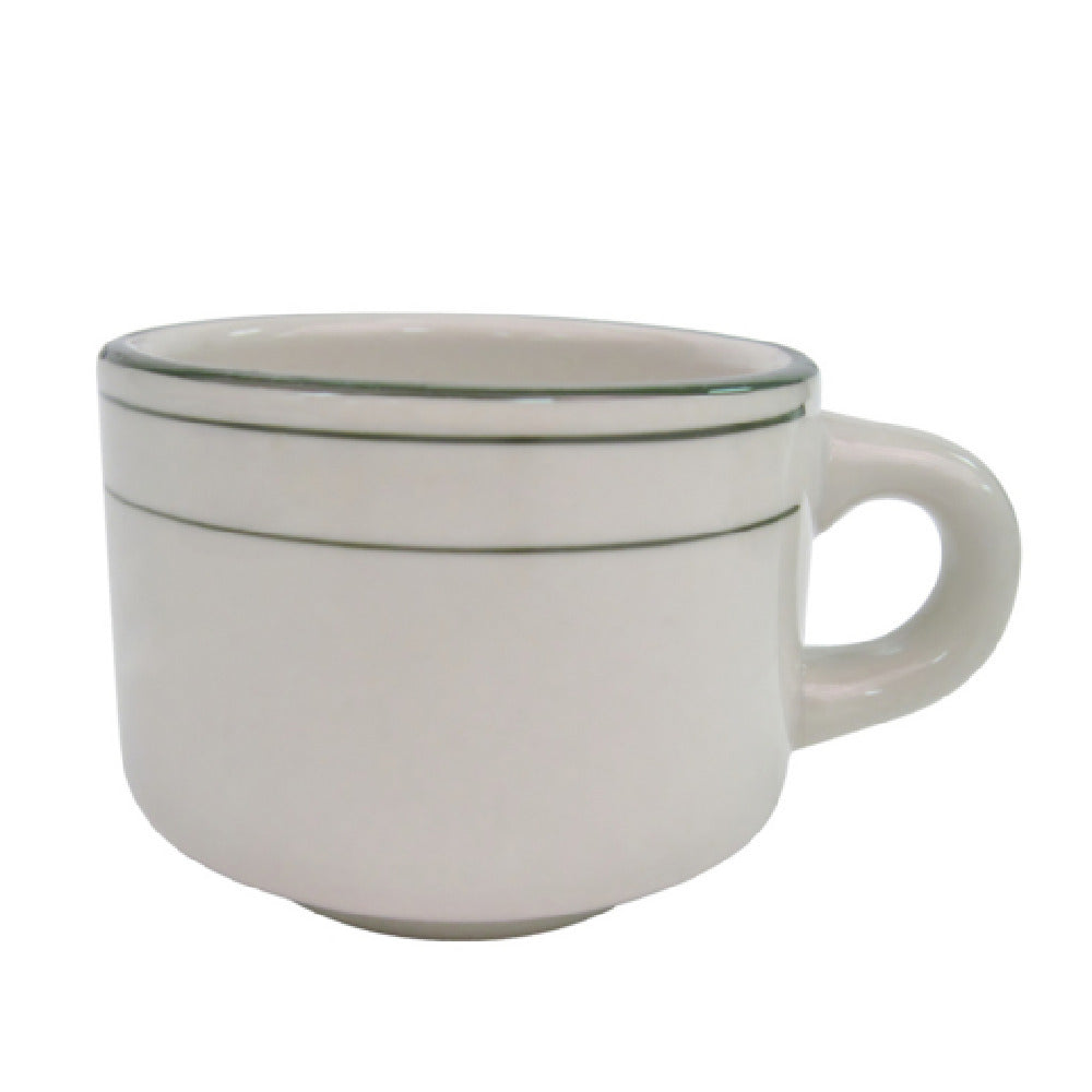 CAC China GS-23 Greenbrier Coffee Cup 7 Oz. 3-1/4" Dia. X 2-1/2"H