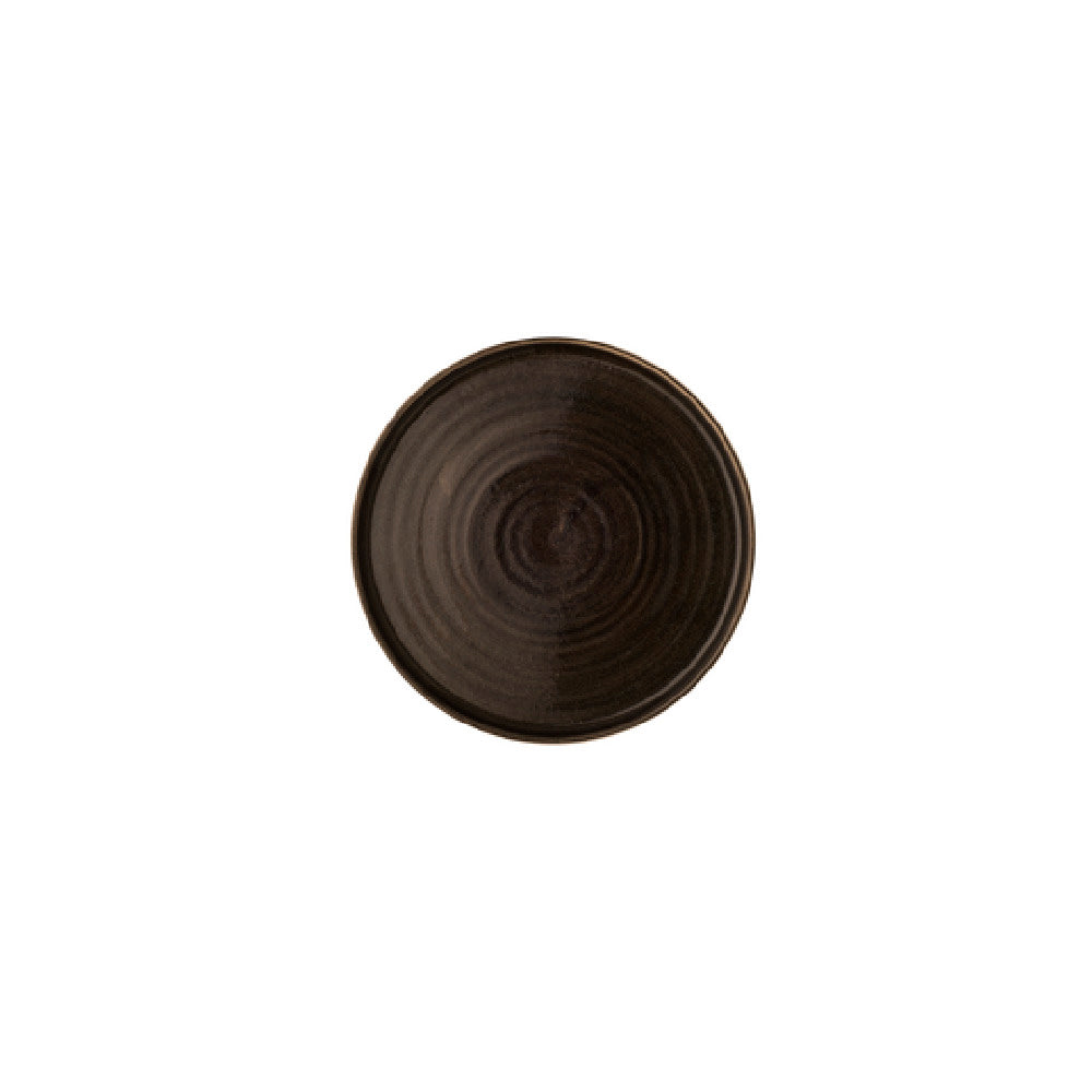 Churchill China PAIBWP211 Walled Plate 8.25" Dia. Patina Iron Black