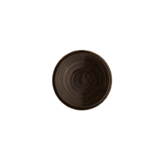 Churchill China PAIBWP211 Walled Plate 8.25" Dia. Patina Iron Black