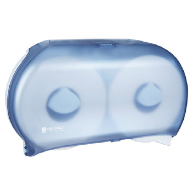 San Jamar R4000TBL Classic® Bath Tissue Dispenser 19"W X 5-1/4"D X 12"H Fits (2) 9" Jumbo Rolls
