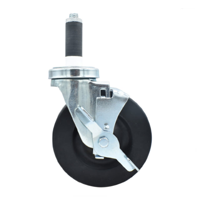 BK Resources 5SBR-1RA-HR-TLB - Swivel Caster, 1" Expanding Stem, 5" Hard Rubber Wheel