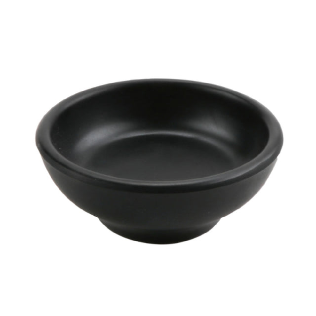 GET Enterprises SD-SS-BK Soy Sauce Dish 3" Diameter Melamine