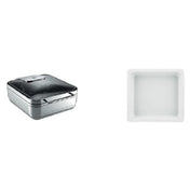 BauscherHepp 57.0002.6014 Chafing Dish Promo Kit Includes: (1) Square Induction Chafing Dish (57.0002.6040) & (3) 160.6 Oz.