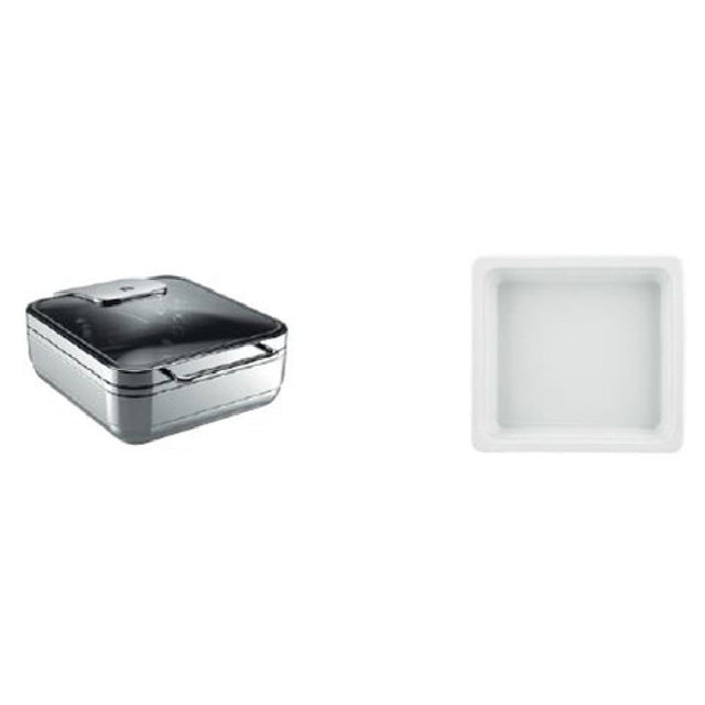 BauscherHepp 57.0002.6014 Chafing Dish Promo Kit Includes: (1) Square Induction Chafing Dish (57.0002.6040) & (3) 160.6 Oz.