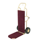 Forbes Industries 1570-CK-SS Bellman's Handtruck 23-1/2" Fold-up Dropnose 1" Brushed Stainless Steel Tube