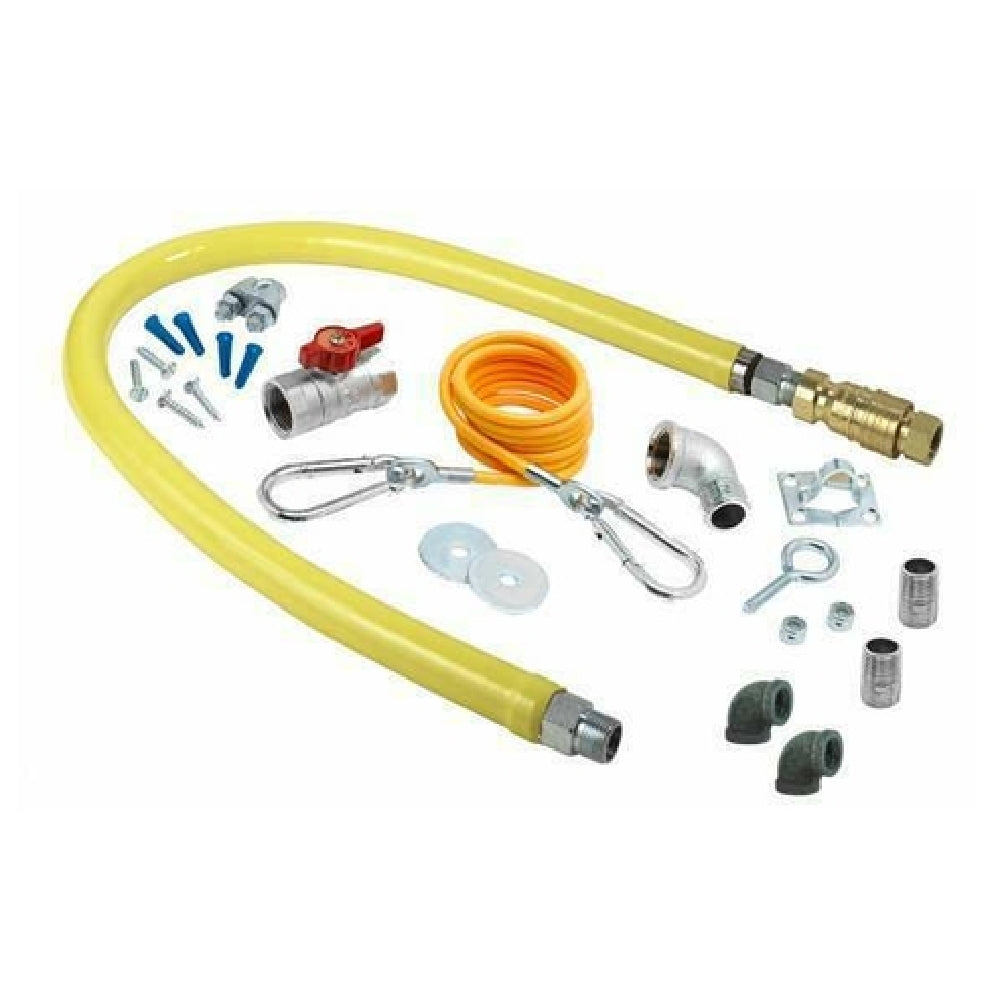 T&S Brass HG-4C-60K-FF Safe-T-Link Gas Connector Hose 1/2" Connection 60" Hose