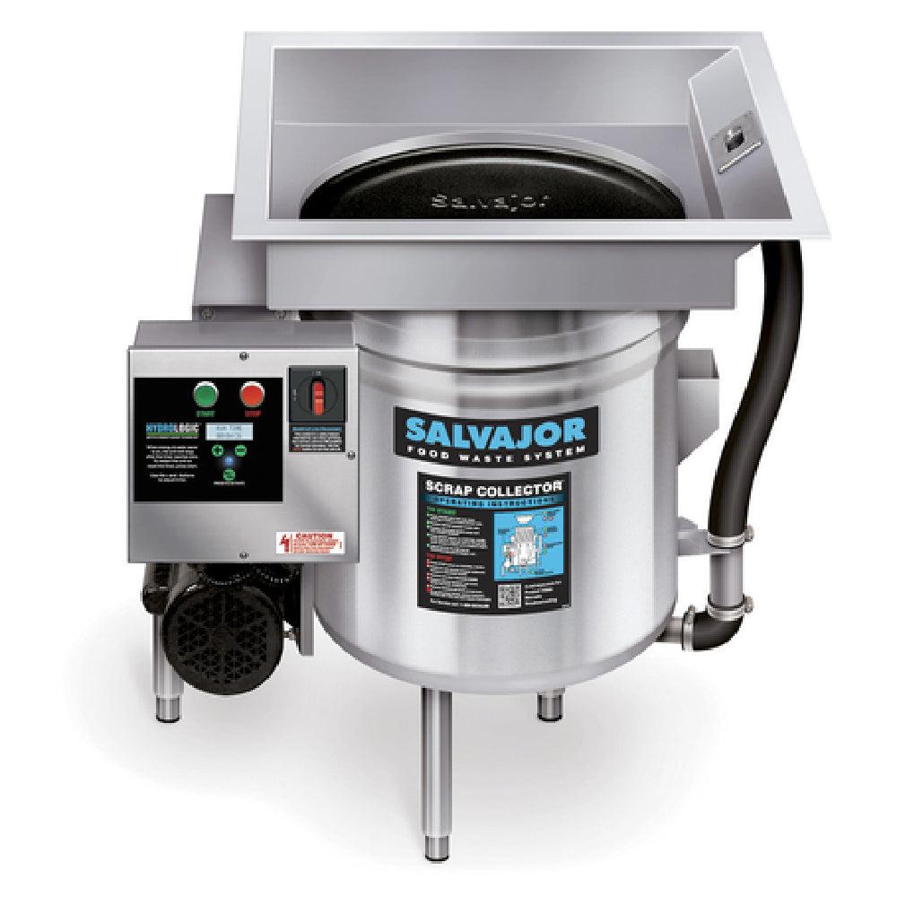Salvajor S914_480/60/3 Scrap Collector™ Scrapping Pre-flushing & Collecting System (widely Accepted In Areas Where Disposers Are Restricted)