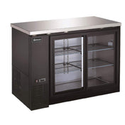 Omcan USA 51058 - (BB-CN-0012-GY) Refrigerated Back Bar Cooler, Reach-in, Two-section