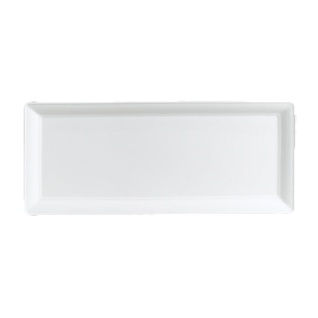 Steelite 6300P101 Rectangular Tray Embossed 14.0" X 6.25"Aura Rene Ozorio