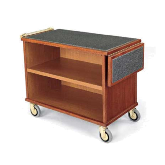 Forbes Industries 5565 Service Cart 3-sided Wood Veneer Cabinet Avonite Inset Top