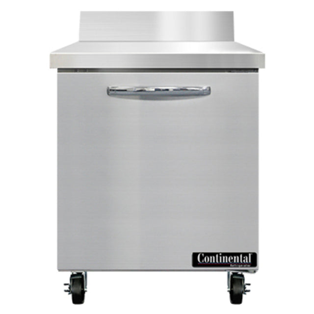 Continental Refrigerator SW27NBS Work Top Refrigerator 27"W 7.4 Cu Ft Capacity