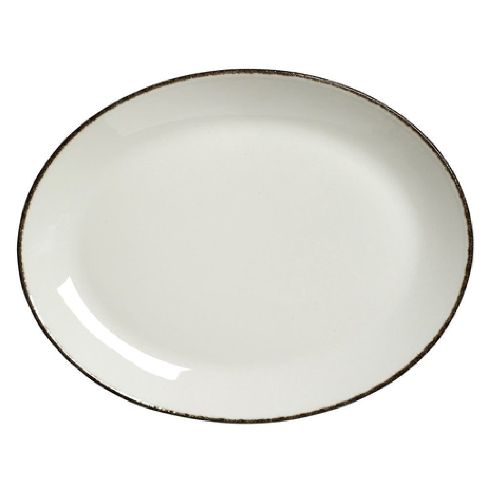 Steelite 17560142 Oval Coupe Platter 12.0" X 9.375"Dapple Charcoal