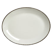 Steelite 17560142 Oval Coupe Platter 12.0" X 9.375"Dapple Charcoal