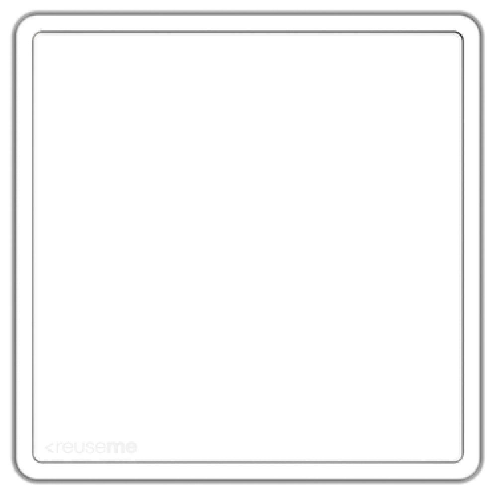 Drinique REU-MB-LID-CLR-12 Reuseme Mini Bento Box Lid In Clear 6.7" W X 6.7" D X 1/4" H