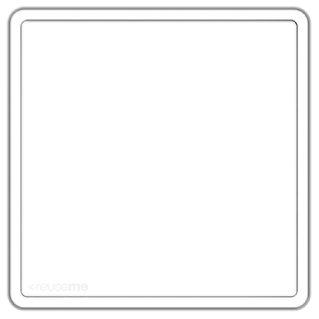 Drinique REU-MB-LID-CLR-12 Reuseme Mini Bento Box Lid In Clear 6.7" W X 6.7" D X 1/4" H