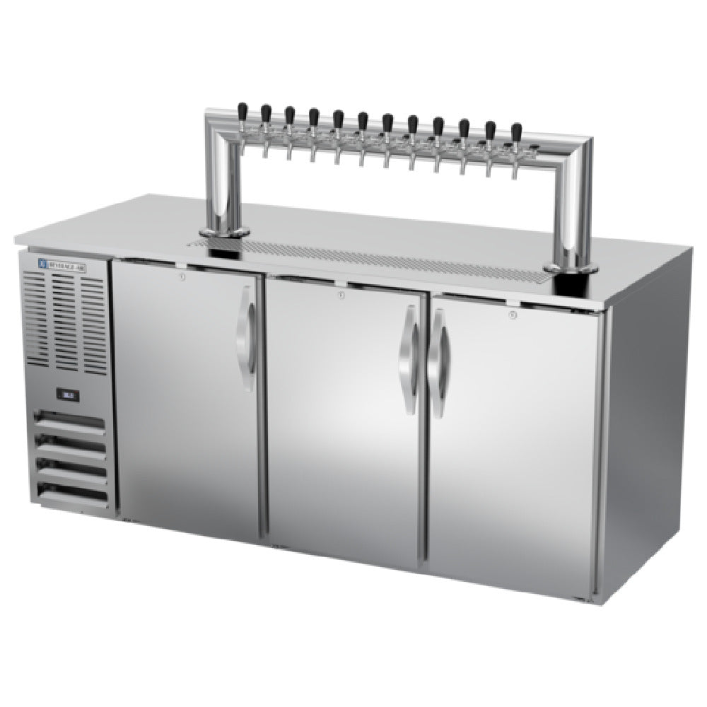 Beverage Air DD78HC-1-S-12T - Draft Beer Cooler, 79"W, 28-3/16"D