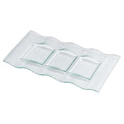 Steelite 6506G249 Rectangle Ripple Plate 12.5" X 6.75"Creations Glass Creations