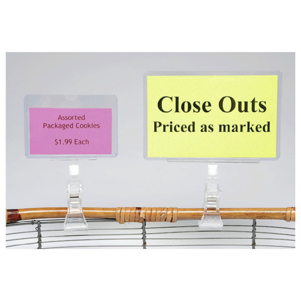 Hubert 19743 - Sign Holder, 3-5/8" X 2-1/2", Rectangular