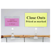 Hubert 19743 - Sign Holder, 3-5/8" X 2-1/2", Rectangular