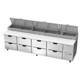 Beverage Air DPD119HC-8 Pizza Top Refrigerated Counter Four-section 119"W