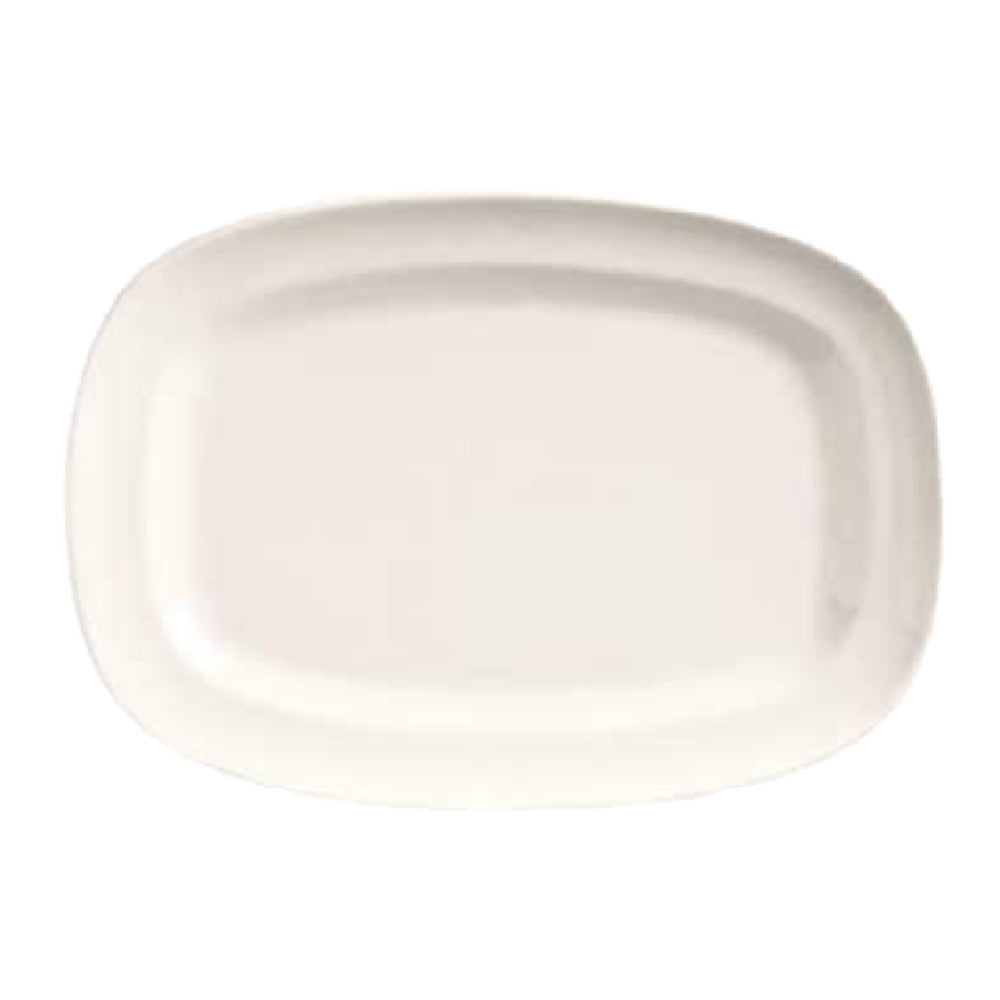 Libbey BW-1124 (Formerly World Tableware) Racetrack Plate 12" X 8-1/2" Oblong