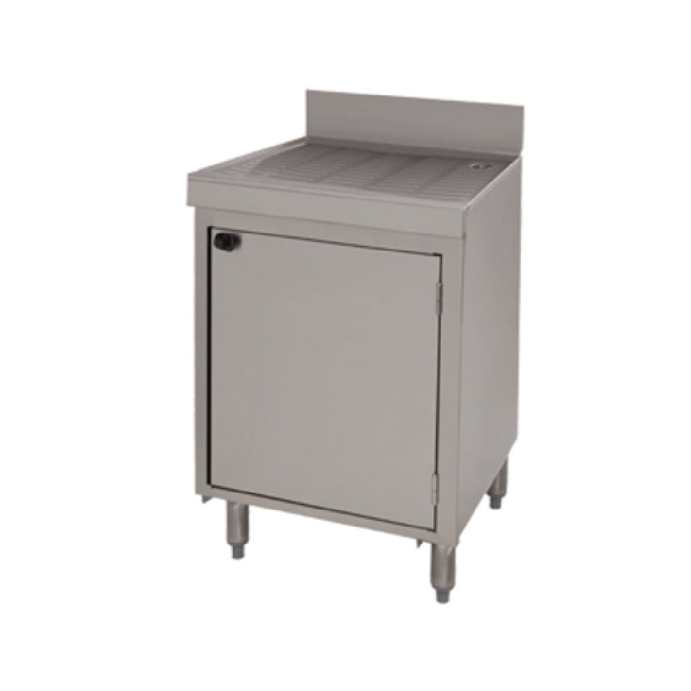 Advance Tabco CRD-4BMD Underbar Basics™ Drainboard Cabinet Base With Mid-shelf & (2) Doors