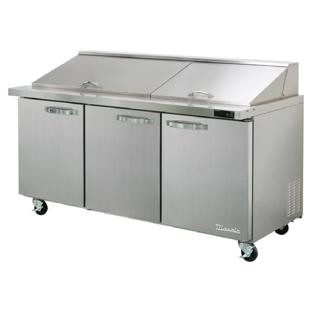 Blue Air BLMT72-HC - Mega Top Sandwich Prep Table, Three-section, 72-3/8"W