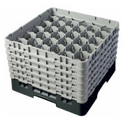 Cambro 30S1114110 Camrack® Glass Rack With (6) Soft Gray Extenders Full Size