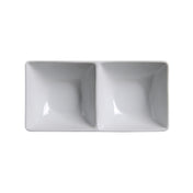 Palate & Plate AW-0220 - Appetizer Dish, (2) 10 Oz. Compartments, 8.5" X 4-1/2" X 2-1/8"H