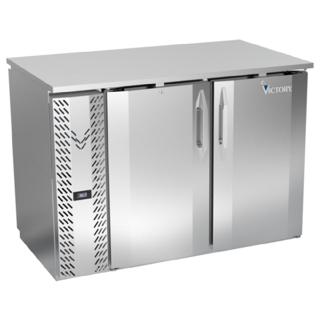 Victory VBBN48HC-F-PT-S - Pass-Thru Back Bar Refrigerator, Food Rated, Two-section