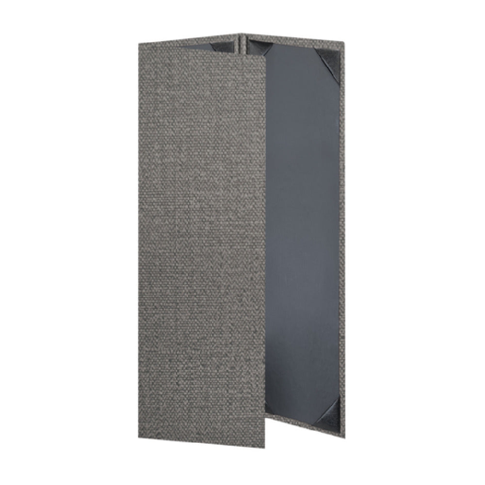 Risch MILAN-3V 4.25X14 Milan Hardback Simulated Woven Vinyl Menu Cover (specify Color)