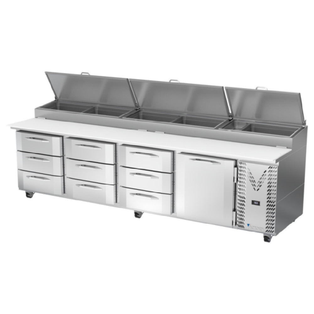 Victory VPPD119HC-9 Pizza Prep Table Powered By V-Core™ Four-section