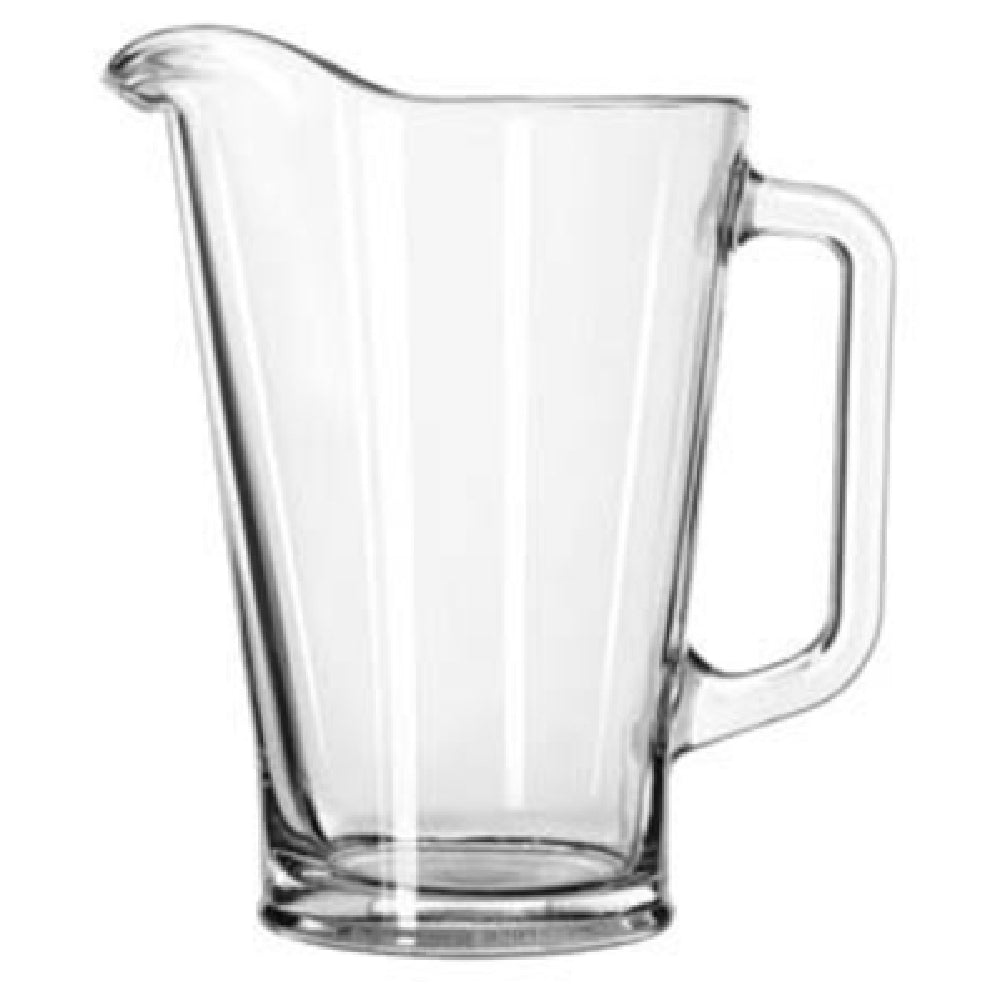 Libbey 1792421 Pitcher 35-1/2 Oz. Glass (H 7-3/4" T 4-7/8" B 3-1/2" D 6-5/8") (6 Each Per Case)
