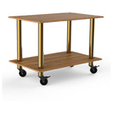 Steelite MGCMDX02BBXW Mogogo Buffet Solutions Modular Serving Table 2-tier 47" X 29-1/2" X 35"H
